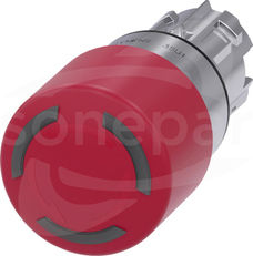SIRIUS ACT 22mm czerwony Przycisk bezpieczeństwa podśw.metal
