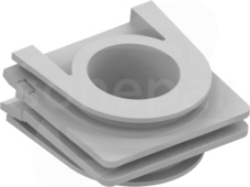 AQUANT 2K IP55 szary Adapter pionowy