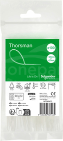 Thorsman IMT46403 120x2.5 mm (100 sztuk) biała Opaska kablowa