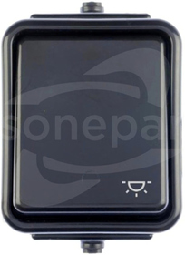 CEDAR IP44 czarny Przycisk światło