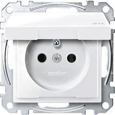 Merten MEG2514-0319 2P+PE IP44 biel polarna Gniazdo
