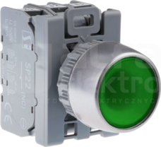 SP22 KLz-11 LED UNI Przycisk kr.podśw.ziel.