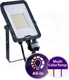 BVP167 LED60 50W 830 840 865 6000lm SWB MDU IP65 Naświetlacz LED LEDINAIRE z czujnikiem ruchu