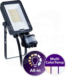 BVP167 LED24 20W 830 840 865 2400lm SWB MDU IP65 Naświetlacz LED LEDINAIRE z czujnikiem ruchu