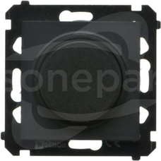 SIMON55 2W-200W czarny mat Ściemniacz naciskowo-obrotowy