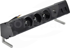 Simon 480 3x250V+USB A-C+2xRJ45 Biurkowy zestaw gniazd