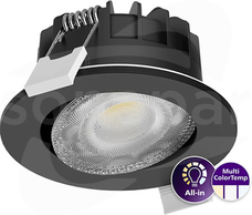 RS071B 5S/827_30_40 60D PSR PI6 550lm IP20/65 BK Downlight Spot LED LEDINAIRE Clear Accent