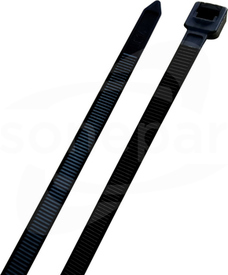 370x7,6 (100szt) Opaska kablowa UV czarny TRADEFORCE