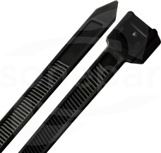 760x9mm (100szt) Opaska kablowa UV czarny TRADEFORCE