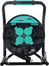 4xGS 25m H07RN-F 3G2,5 IP44 Przedłużacz bębnowy TRADEFORCE