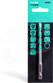6x100mm Multi-Material Wiertło uniwersalne TRADEFORCE