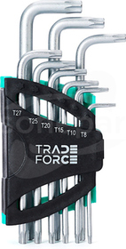 TORX T8-T45 (9szt) Zestaw kluczy długich TRADEFORCE
