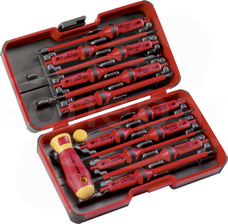 (14szt) Zestaw wkrętaków izolowanych z wym.końc.TRADEFORCE