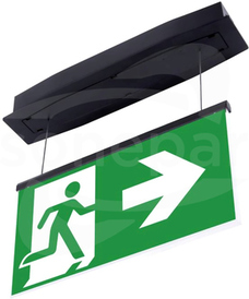 SUPREMA D-std M 3H AT IP54 PT-S [BLK] + (E2, E3) Oprawa ewakuacyjna podtynkowa