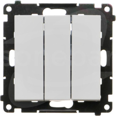 SIMON55 10AX biały mat Łącznik potrójny