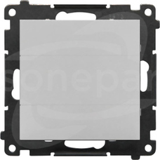 SIMON55 aluminium mat Zaślepka z ramka montażową
