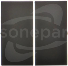 SIMON10 czarny mat Klawisz łącznika podwójny