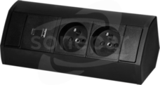 2x2P+Z, 2xUSB (typ A+C 2,4A) Gniazdo meblowe
