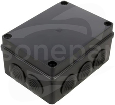 S-BOX 306C 150x110x70 IP65 10dł. czarny Puszka hermetyczna