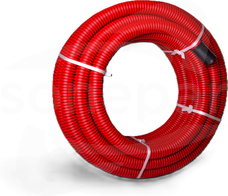 RODK 160/134 czerwony (25mb) Rura karbowana dwuwarstwowa zwój