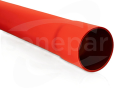ROS-M 160/8,0 czerwony (6mb) Rura osłonowa sztywna z kielichem