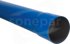 ROS-M 110/5,5 niebieski (6mb) Rura osłonowa sztywna z kielichem