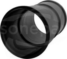 ZROS 110 czarny Złączka do rur osłonowych sztywnych