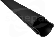 ROS-D-UVt* 120 czarny (3mb) Rura osłonowa sztywna dzielona UV