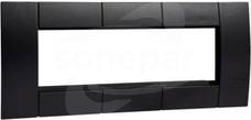 GT4539011 45x45 czarny Ramka 3-krotna
