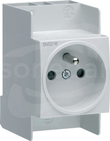 SNS216 230VAC 10/16A Gniazdo na szynę