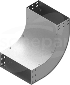 LUBNP400H80-L RAL1/7045 Łuk 90st