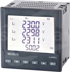 ND20 1/5A(X/5)  3x230/400V Miernik parametrów sieci