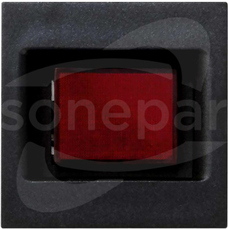 K45 45×45mm czarny Płytka K45 z lampką sygnalizacyjną