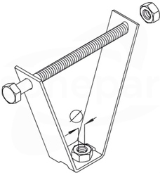 TBS 8/120S UCHWYT DO BLACHY TRAPEZOWEJ