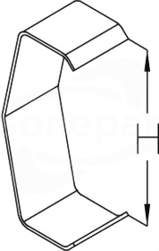 RDKL 60E KLAMRA POKRYWY KORYTA