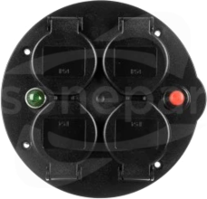 XREEL 4GS termik+lampa sygnal. IP54 Wkład do przedłużacza