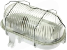 OWALNA 100W E27 IP44 230V Oprawa kanalowa+siatka