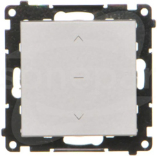 SIMON55 10AX aluminium mat Przycisk roletowy