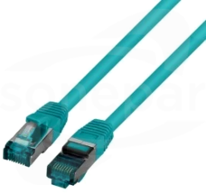 securityNET S/FTP kat.6A LSZH zielony 1m Patchcord miedziany