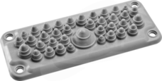 MC35/37 IP67 RAL7035 szary Przepust wielootworowy z kompletem pinów