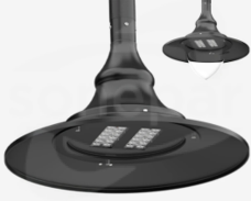 OW LED 60 4000K 10kV anod-czarny opt.DW Oprawa parkowa LED