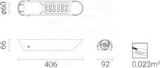 ISKRA LED 36 PROG., 4 000 K, optyka T4 Oprawa LED anodowana inox/czarny
