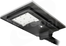 BRP710 LED45 CW MR S1 12V LFP Solar Oprawa LED uliczna solarna