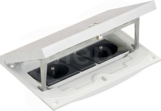 IP66 IK08 2,5×K45 2 gniazda Wkład puszki podłogowej stal inox