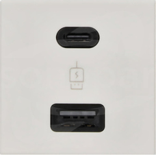 K45 A+C 5V 3A 45x45 Ładowarka USB