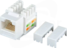 EM/FA-682MK-SL-8-C6 keystone slim biały Gniazdo UTP RJ45 kat.6