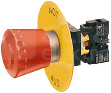 SIRIUS 22mm 1NC czerwony Przycisk grzybkowy