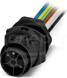 IPD W 5P2,5 M 0,5 M25 BK Panel feed-through