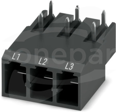 PC 4/ 3-GU-7,62 BK BD:L1-L3 Gniazdo do PCB