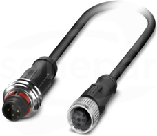 SAC-4P-P12MS/ 0,6-PUR/M12FS Sensor/actuator cable